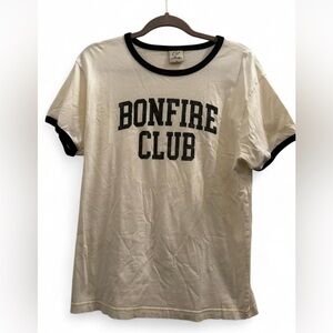 Oat Collective Black and White Ringer T-Shirt - L